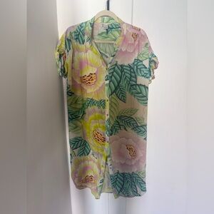 Mara Hoffman Floral Shirt Dress